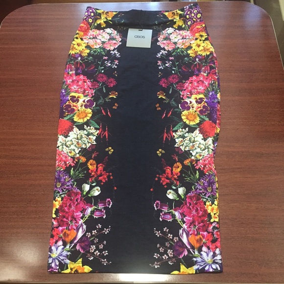ASOS Dresses & Skirts - Floral print pencil skirt